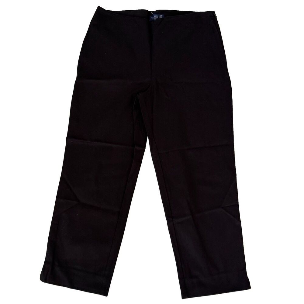 NWT Ann Taylor Factory Brown Espresso Side Zip Stretch Capri Cropped Pants Sz 10
